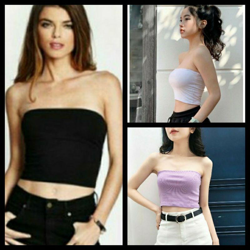 ÁO ỐNG TRƠN 3 MÀU TRẮNG ĐEN TÍM (hình thật cuối) | BigBuy360 - bigbuy360.vn