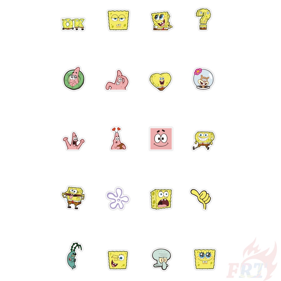 ❉ SpongeBob SquarePants Stickers ❉ 40Pcs/Set DIY Decals Stickers for Album Diary Laptop Scrapbooks
