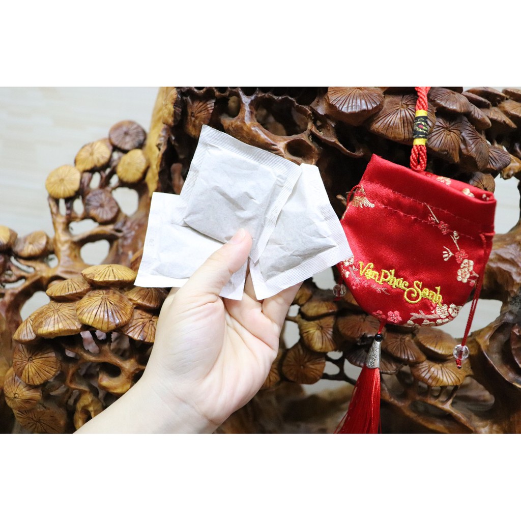 Hộp Bột Phong Thủy Tài Lộc Vạn Phúc Sanh 48 Gói(Tặng Kèm Túi Gấm Đỏ May Mắn) | BigBuy360 - bigbuy360.vn