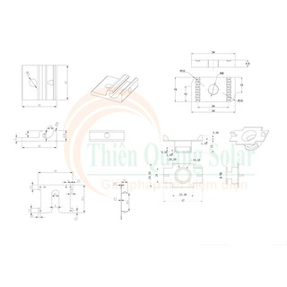 Kẹp tiếp địa cho thanh Unitrust