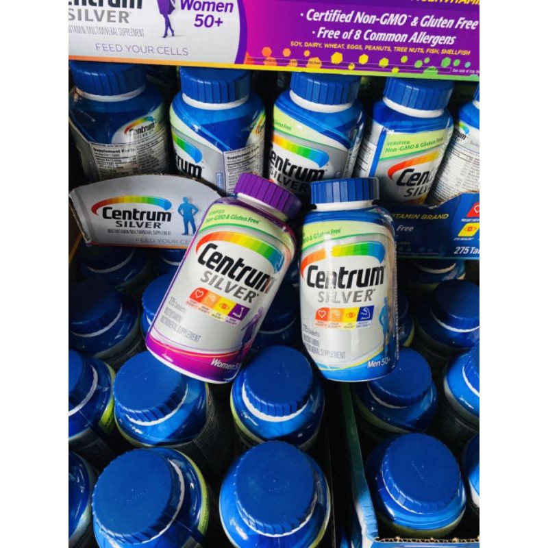 CENTRUM SILVER MEN 50+ 275 viên của Mỹ GIÚP BỔ SUNG VITAMIN VÀ KHOÁNG CHẤT | Thế Giới Skin Care