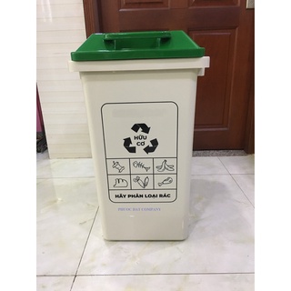 Thùng rác 60 lit phân loại rác hữu cơ