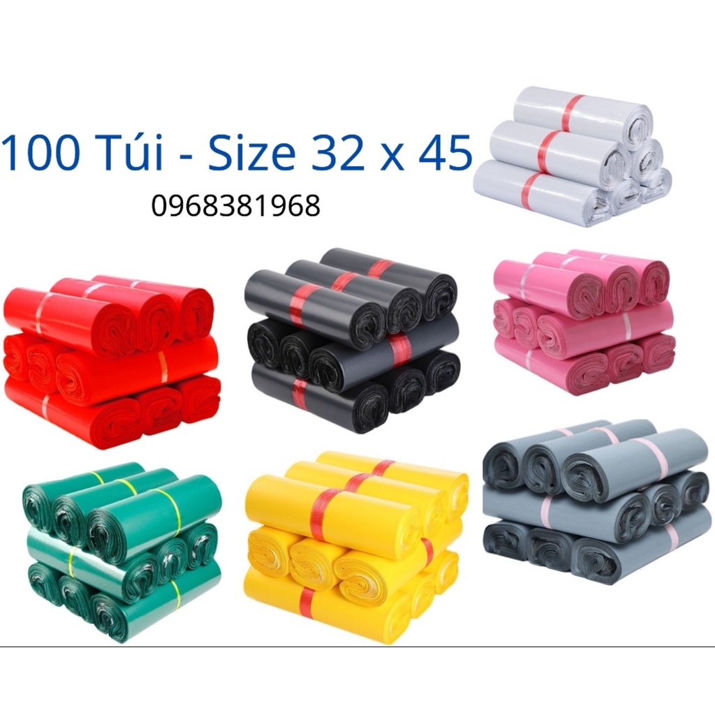 Túi gói hàng túi niêm phong tự dính size 32x45 ( túi dán miệng )