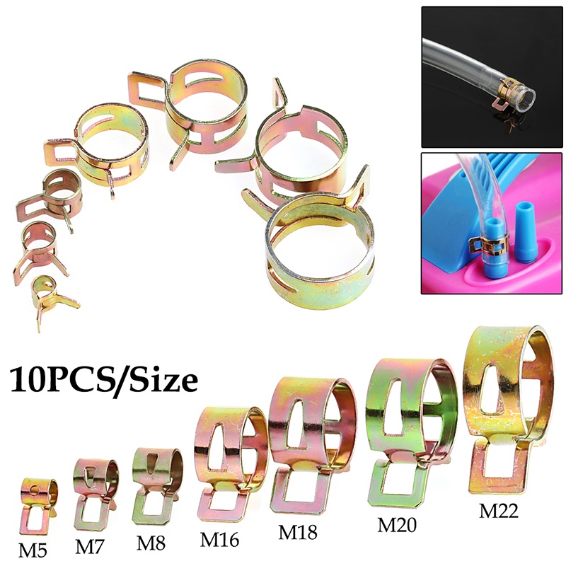 Set 10 Kẹp Ống Nhiên Liệu 5-22mm