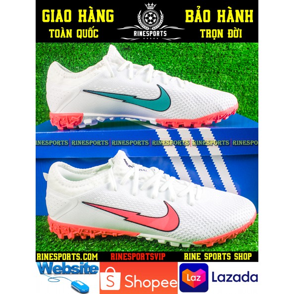 (HÀNG THAILAND) GIÀY BÓNG ĐÁ SÂN CỎ NHÂN TẠO 𝗡𝗶𝗸𝗲 Mercurial Vapor 13 Pro trắng đỏ .TF.CAM KẾT Y HÌNH-CAM KẾT HÀNG