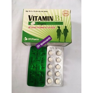 Vitamin b1 bỗ sung cho người thiếu hụt vitamin b1 chống muỗi .trắng da.rụng tóc vĩ 10 viên