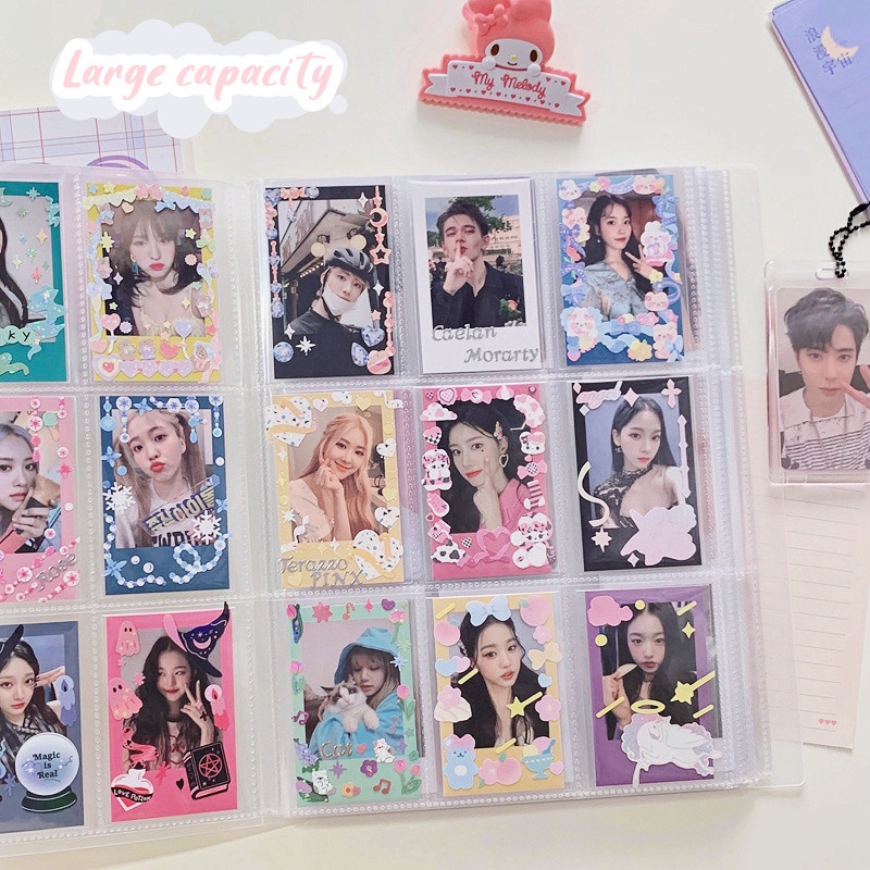 Sổ còng A4/Bao đựng thẻ ảnh KPOP trang trong PP nhiều ngăn làm album