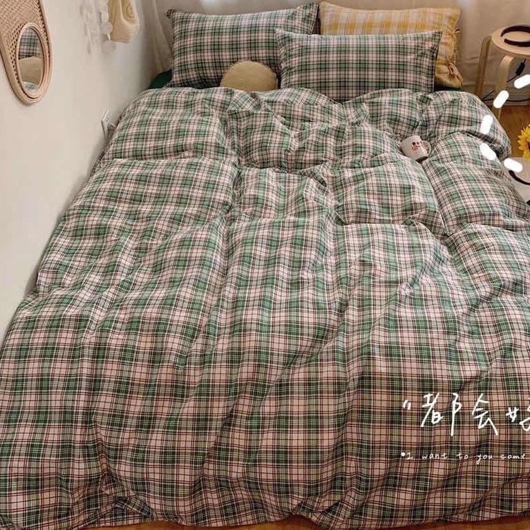 Bộ Vỏ Chăn Ga Gối Cotton Poly Nhập Khẩu,đủ kích thước,được chọn mẫu,heo mặt hồng