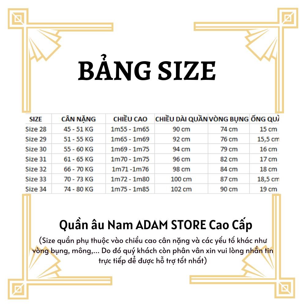 Quần âu nam Gman chất vải tuyết mưa co giãn 4 chiều,Quần tây nam vải không nhăn không xù trẻ trung lịch lãm