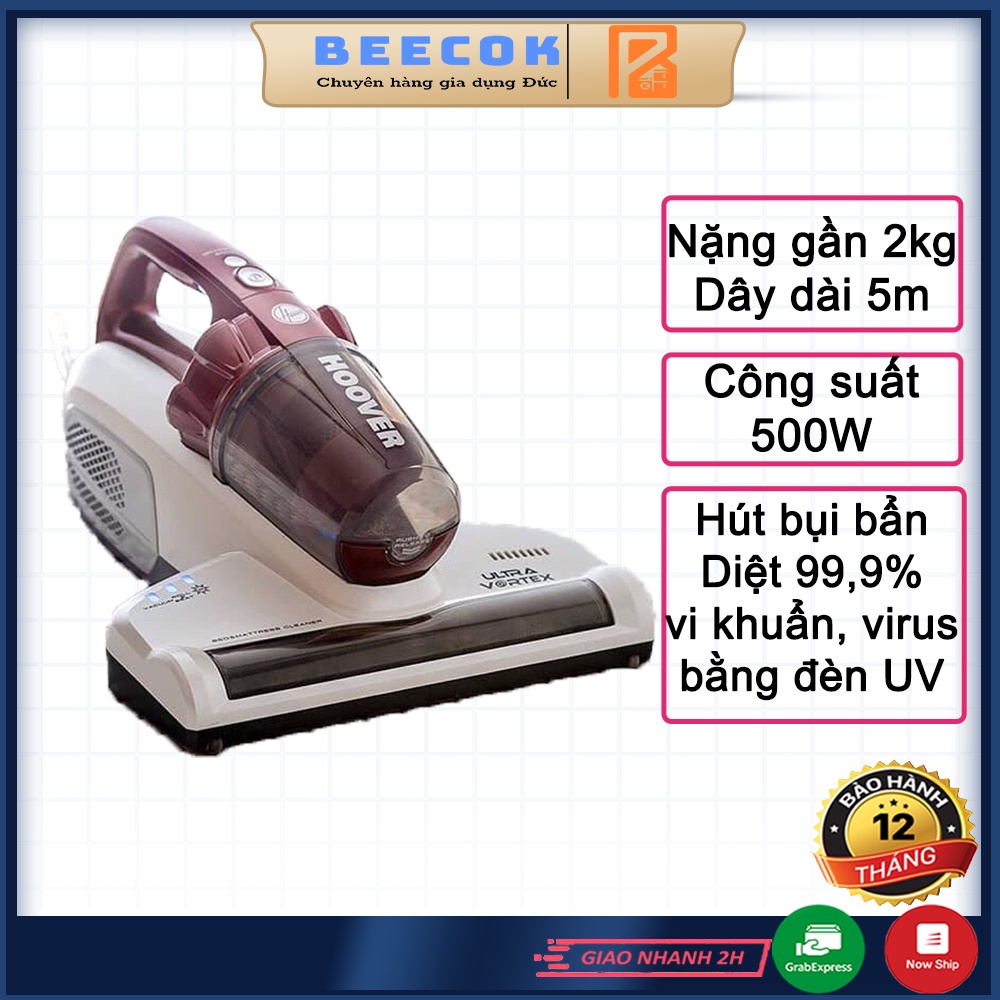 Máy hút bụi diệt khuẩn giường đệm Hoover MBC500UV diệt 99,9% vi khuẩn