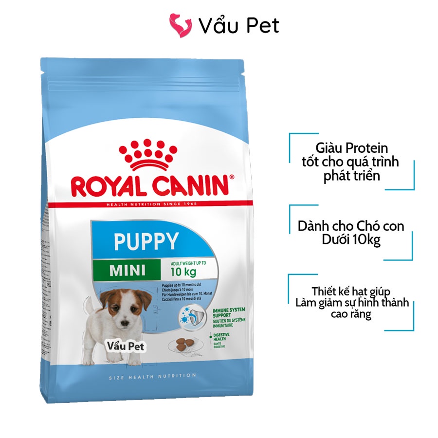 Thức Ăn Cho Chó Royal Canin Mini Puppy 500g - Hạt Cho Chó Con Vẩu Pet Shop