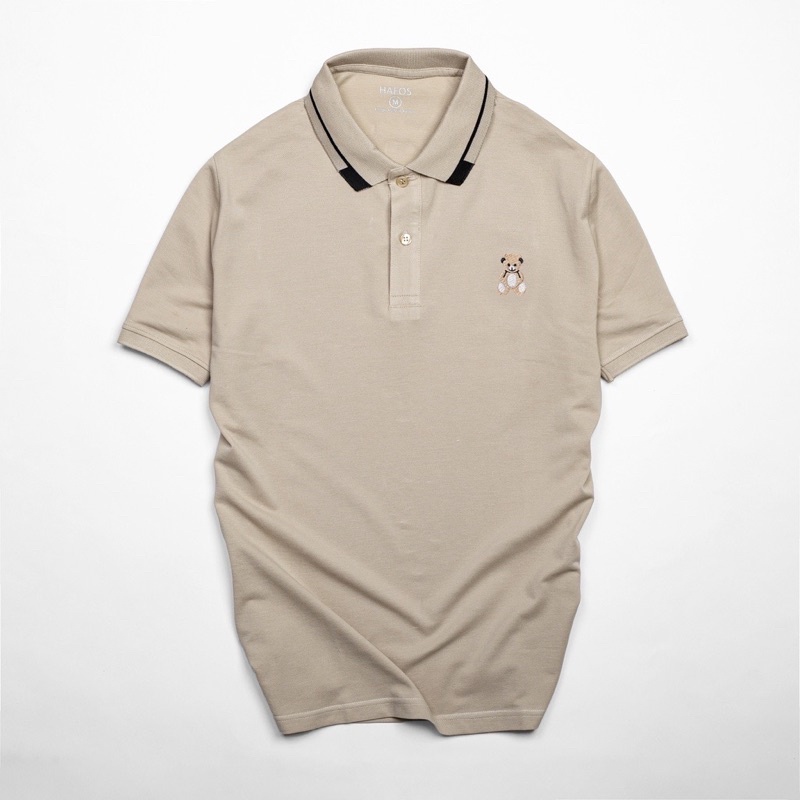 Áo thun polo nam cộc tay thêu Con Gấu chất vải Cotton Cá Sấu cao cấp