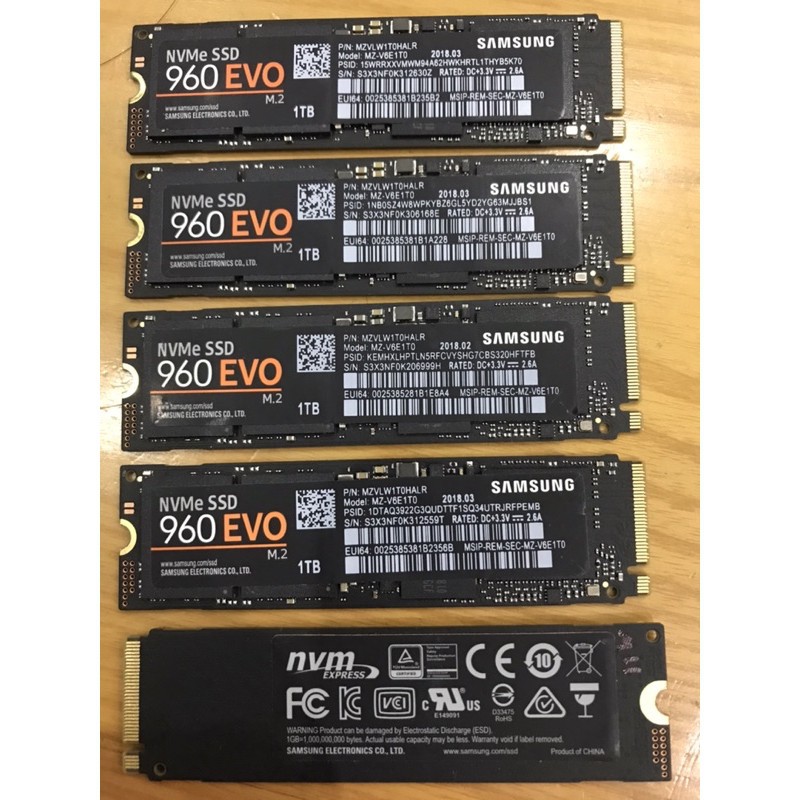 Ổ cứng SSD Samsung 960 EVO PCIe NVMe – M.2 1TB 95