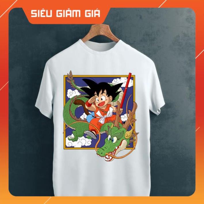 [ FULL SIZE + ẢNH THẬT ]  Áo thun 7 Viên Ngọc Rồng SONGOKU (Màu trắng)