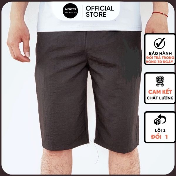 Quần Đũi Nam Ống Rộng Quần Short Lửng Hà Nội Menzex Thoáng Mát Thấm hHút Mồ Hôi Tốt IN1