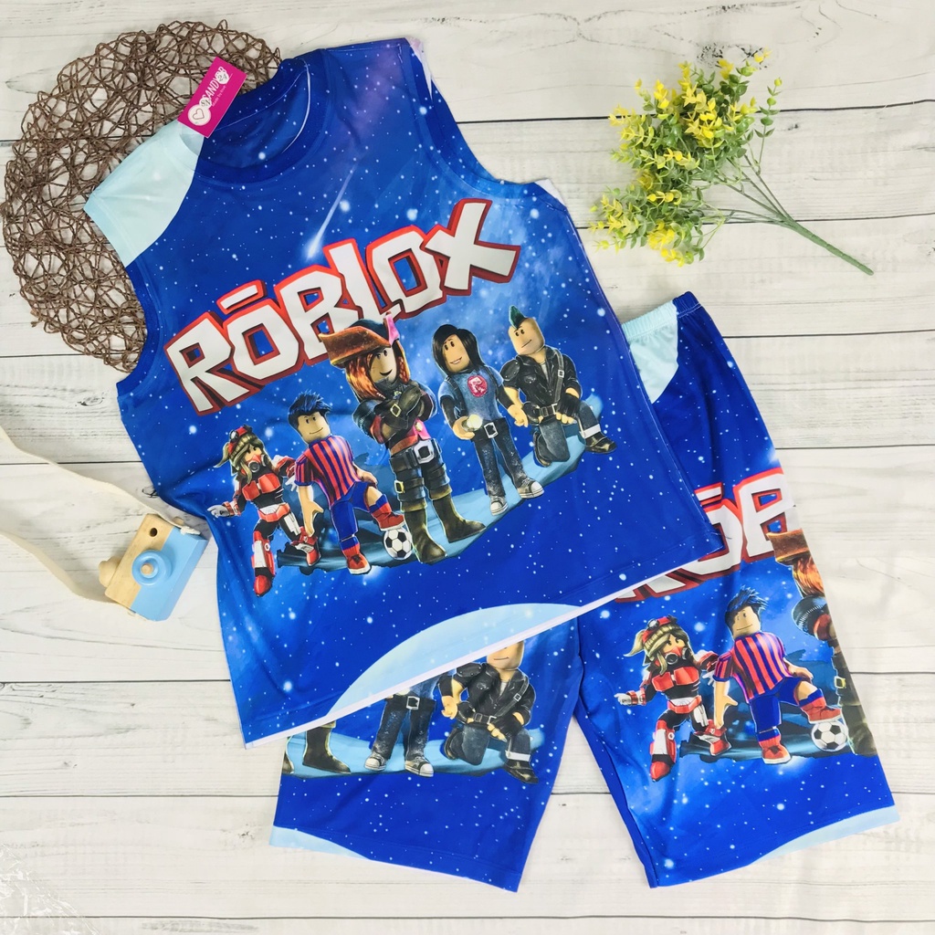Bộ thun lạnh Roblox bé trai