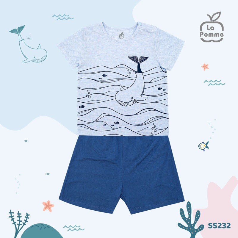 Bộ cộc tay La Pomme cá voi lặn SS232