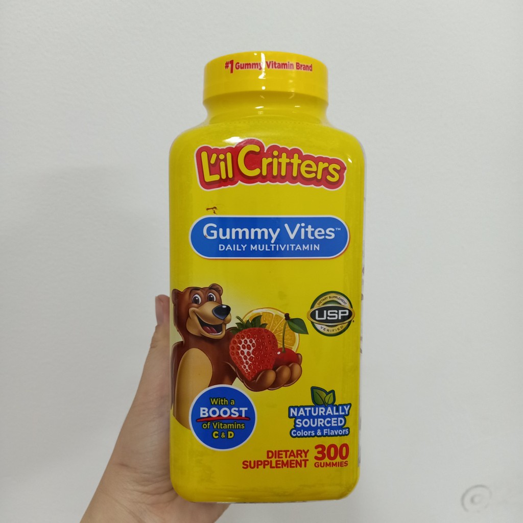 Kẹo Dẻo Bổ Sung Vitamin Gấu Lil'Critter Gummy Vites Multivitamin Complete Cho Trẻ Từ 2 Tuổi 300 Viên