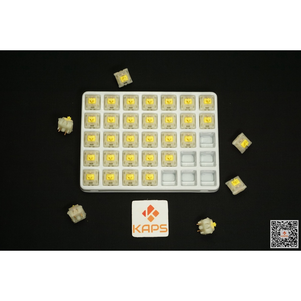 Switch Gateron Milky Yellow Pro | Pack 35 switch | Linear Switch | Switch 5 chân | Switch Gateron | Dùng cho bàn phím cơ