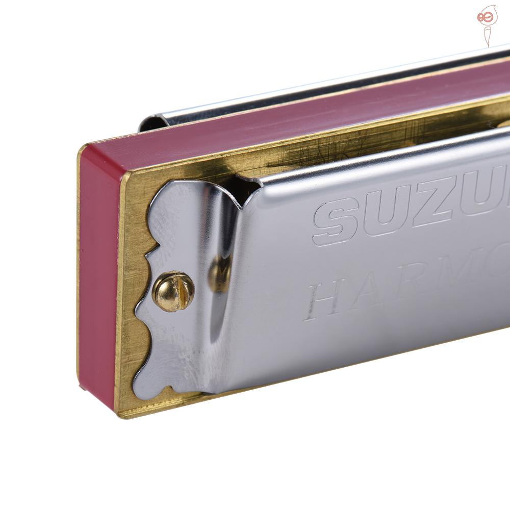 SUZUKI Kèn Harmonica Tremolo 24 24 Lỗ Cho Người Mới Bắt Đầu