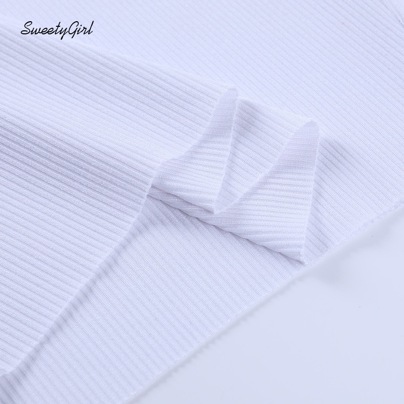 Áo Croptop Tay Ngắn Cổ Tròn In Chữ Phối Màu Tương Phản Thời Trang Cho Nữ