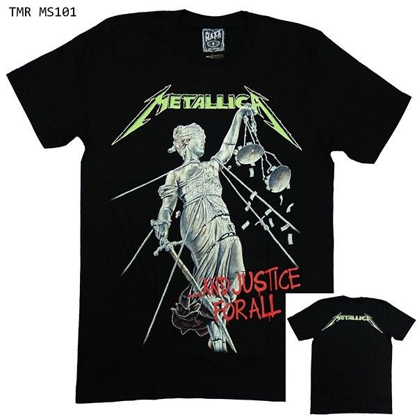 Áo Rock: áo phông Metallica TMR MS101 oversize Thái Lan 100% cottong
