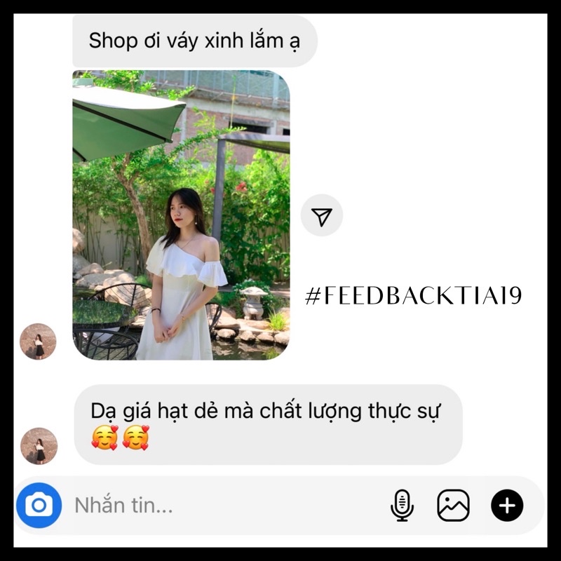 Váy trắng lệch vai. Đầm trắng bẹt vai tiểu thư Tia19 ( Ảnh thật shop chụp)