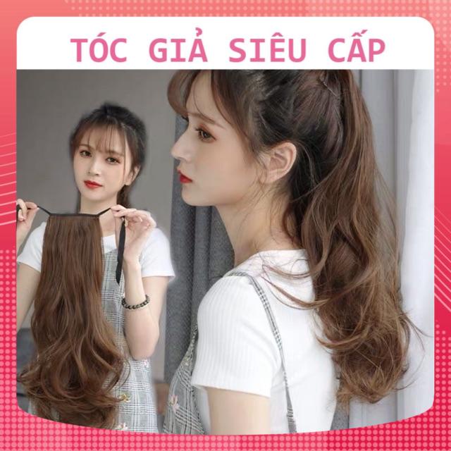 Buộc tóc xoăn nhẹ dài đủ độ dài sỉ toàn quốc