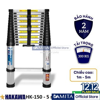 FREESHIP Thang nhôm rút đơn Hakawa HK-150 - 5 mét