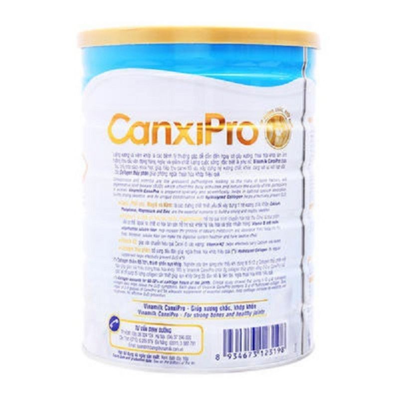 sữa bột canxipro dinh dưỡng ít béo bổ sung canxi lon 900g