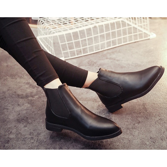 Giày Chelsea Boots Nữ Da PU B07 Có video | BigBuy360 - bigbuy360.vn