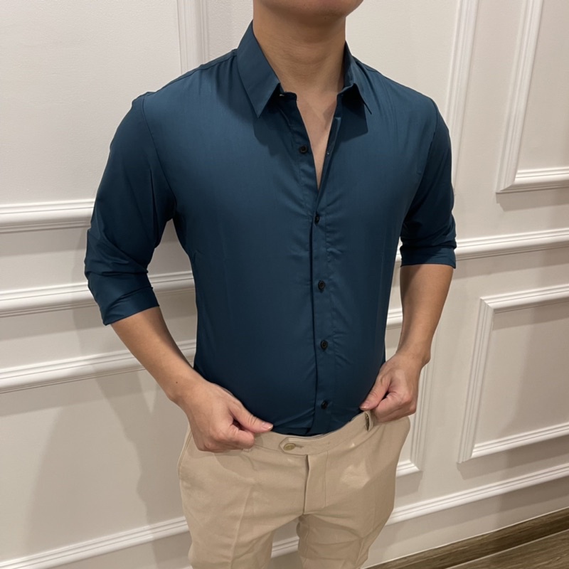 Áo sơ mi nam hàng cao cấp,sơ mi nam siêu sale kiểu dáng hàn quốc,chất cotton lụa mềm mịn mát