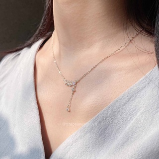 [Bạc] Dây chuyền bạc Grace - Crystal Foliage