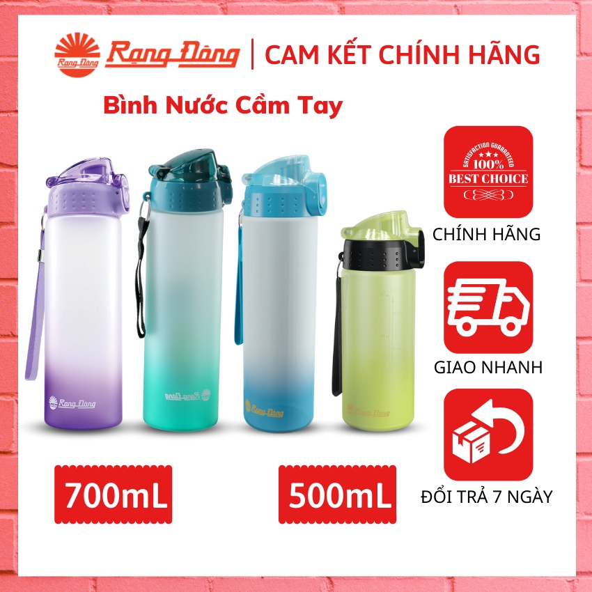 Bình Nước Nhựa Cầm Tay Rạng Đông –RD-05P1 500mL – RD-07P1 700mL - Bình Uống Nước cho Bé – Hàng chính hãng