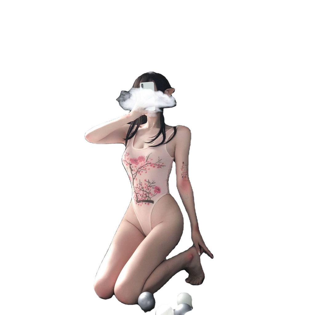 Bodysuit thun Họa Tiết Hoạt Hình [CWEAR.SEXY_ĐỒ NGỦ & NỘI Y CAO CẤP] | BigBuy360 - bigbuy360.vn