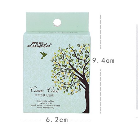 Bông tẩy trang 50 miếng Lameila chính hãng - siêu tiện lợi gọn nhẹ