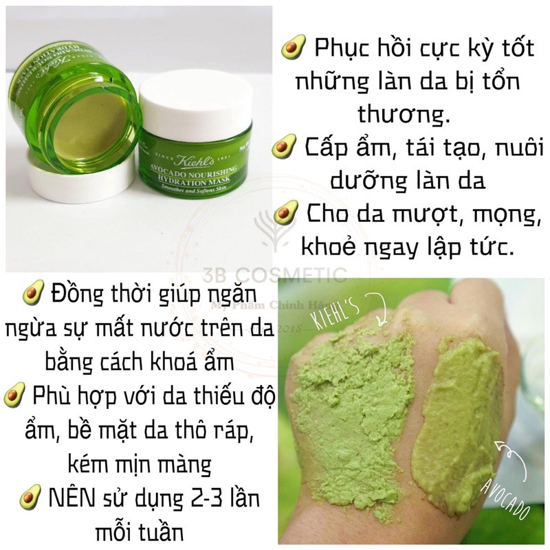 MẶT NẠ BƠ KIEHL.S CẤP ẨM TRẺ HOÁ DA