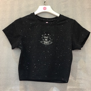 Sp000739 give me space bling- tiệm mềm croptop