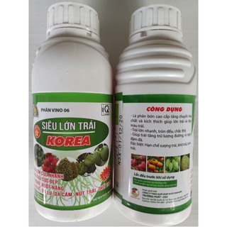 Phân bón Siêu Lớn Trái Korea - Chai 500ml