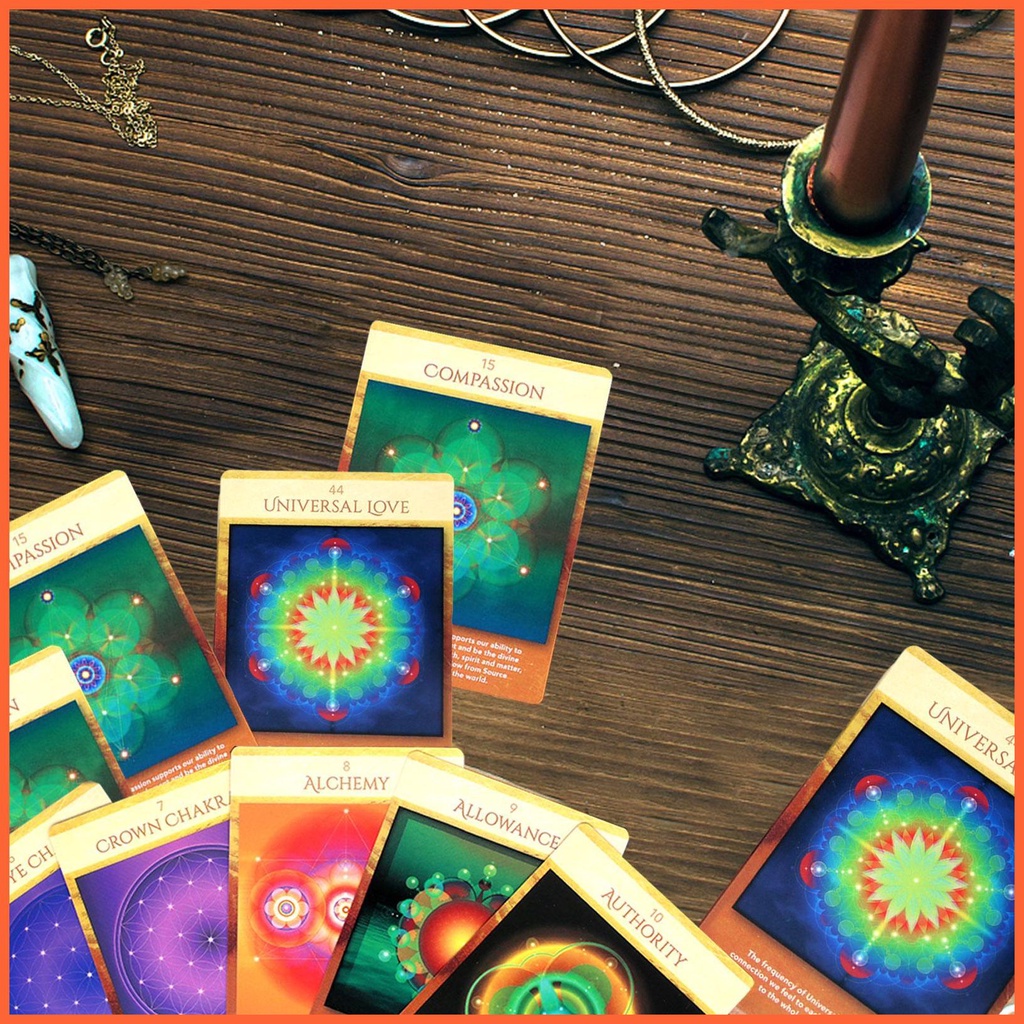 Mới Bộ Bài Tarot 44 Lá Oracles Deck Sacred Geometrys Oracle