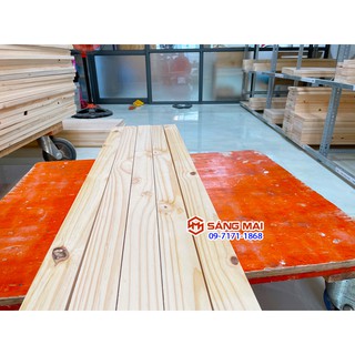 Thanh gỗ thông mặt rộng 6cm x dày 1cm x dài 120cm + láng mịn 4 mặt
