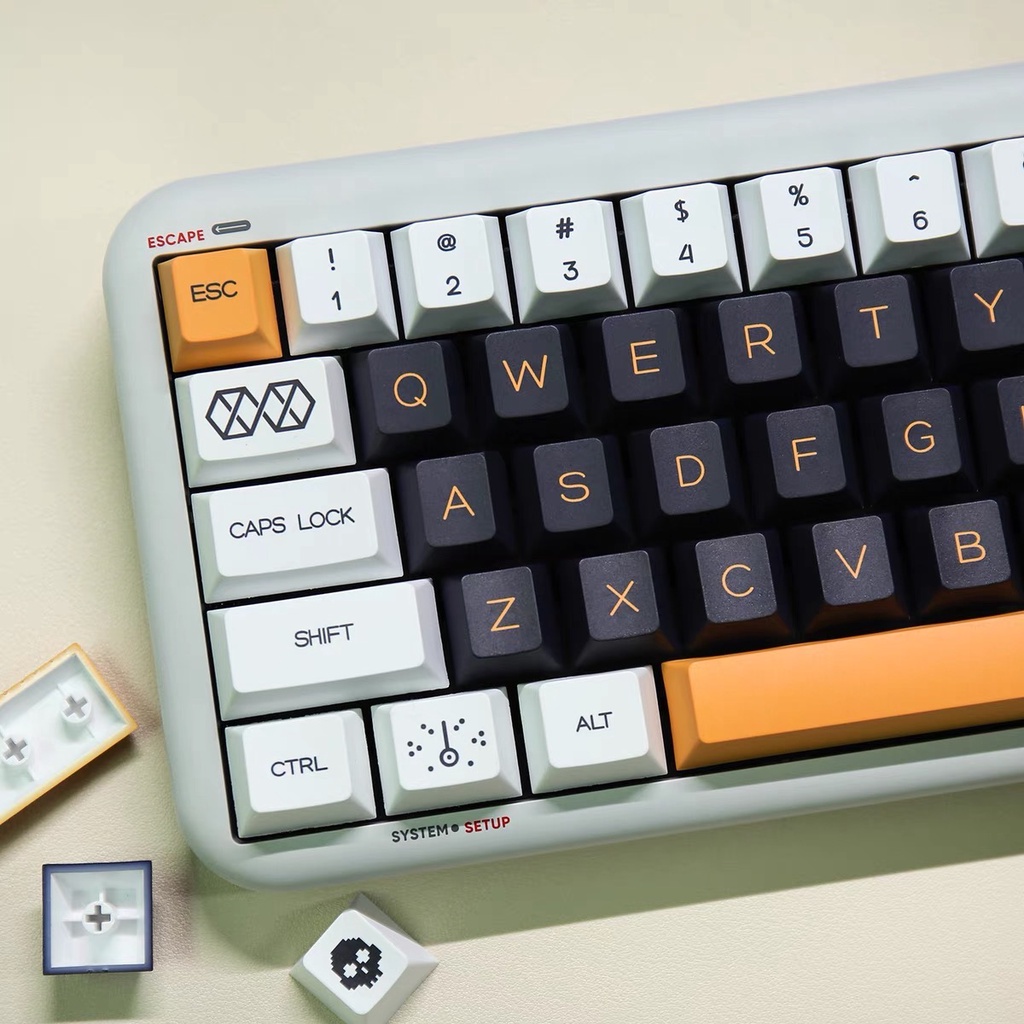 Keycap bàn phím phong cách chiến đấu siêu chất Dry Martini Cherry 130 phím