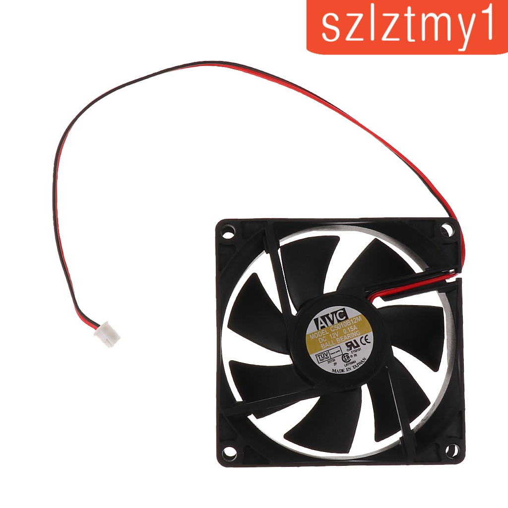 80mm Case Fan 12V DC PC CPU Computer Cooling Fan 2Wire 2Pin 8025