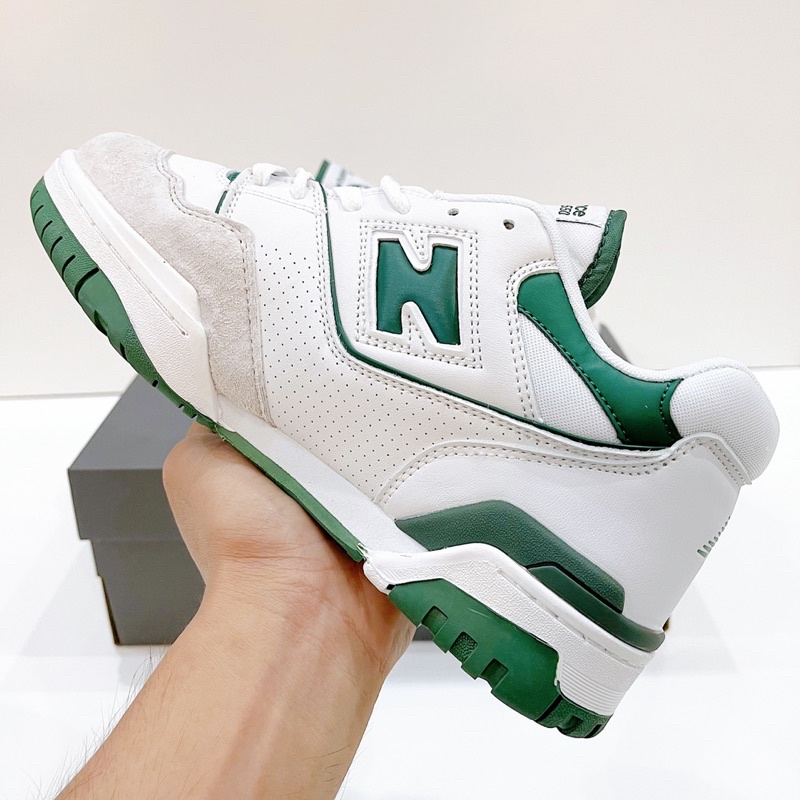 [NgaoSneaker] Giày sneaker New Balance 550 White Green - NB 550 Trắng Xanh Fullbox