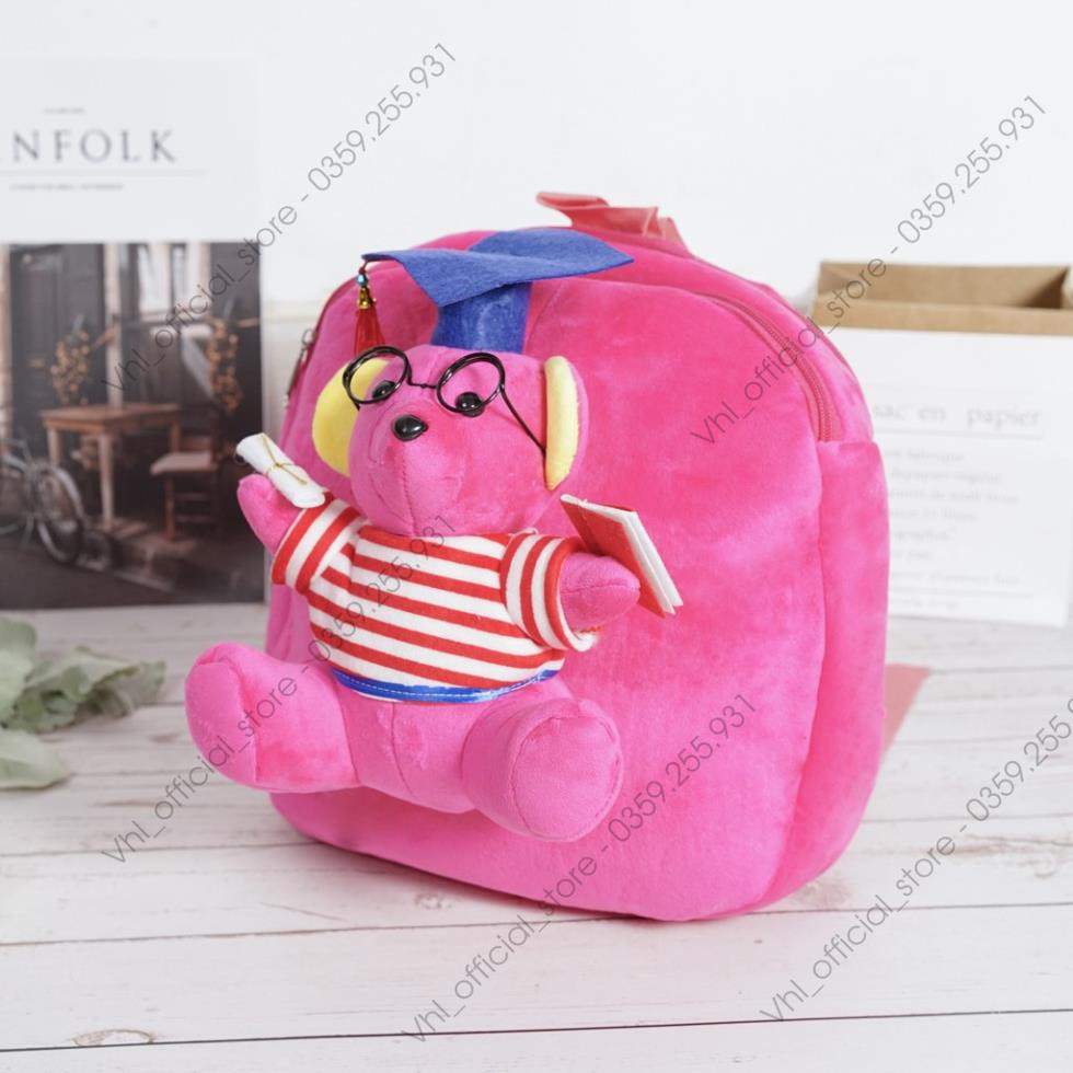 Balo Hoạt Hình gấu tốt nghiệp Cho Bé Mẫu Giáo- Mầm Non [1-3 Tuổi]