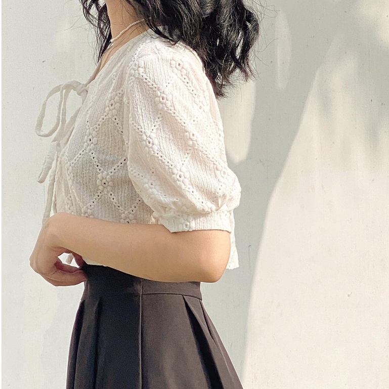 Naked by V - Áo khoác ngắn tay Rena Croptop