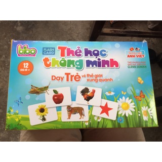 Thẻ học thông minh flash card thẻ to 16*12cm dạy bé về thế giới xung quanh