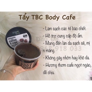 Tẩy da chết Body Cafe Organic Shop
