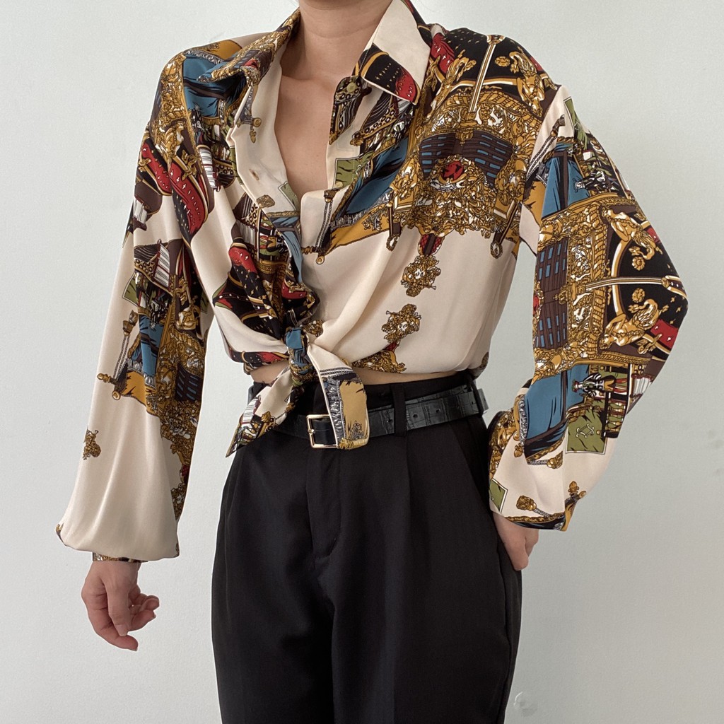 Áo sơmi tay dài - Vàng