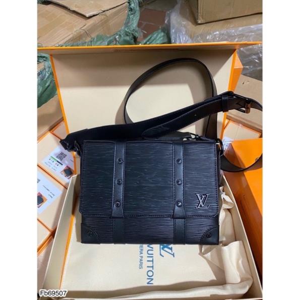 Túi Da Đeo Chéo L.V Da PU Full Box Cao Cấp - Túi Đeo L.V Nam Tang Logo Full Box